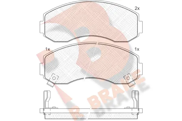 Brake Pad Set, disc brake (RB1224)
