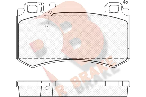Brake Pad Set, disc brake (RB1680)