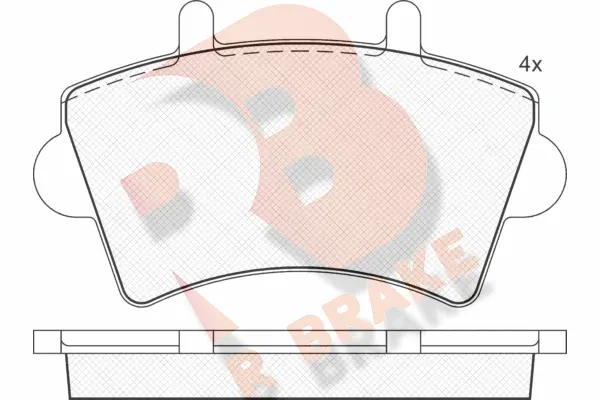 Brake Pad Set, disc brake (RB1442)