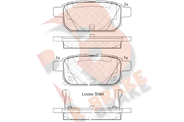 Brake Pad Set, disc brake (RB2017)