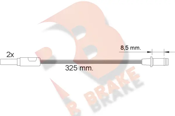 Warning Contact, brake pad wear (610184RB)