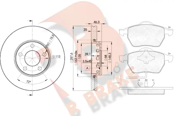 Brake Kit, disc brake (3R08084063)