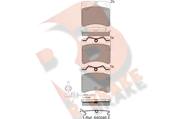 Brake Pad Set, disc brake (RB1321)
