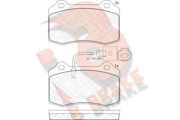 Brake Pad Set, disc brake (RB1636)