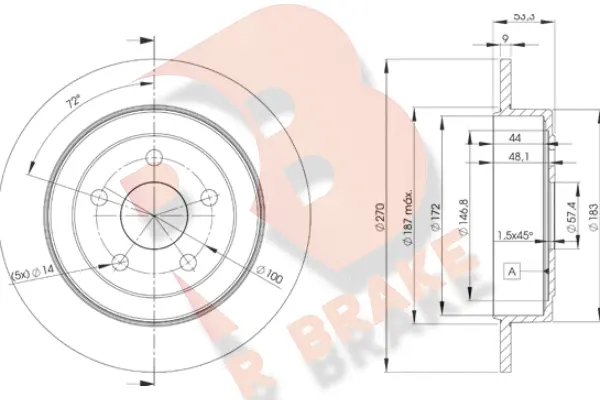 Brake Disc (78RBD26433)