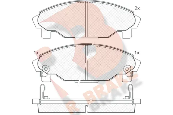 Brake Pad Set, disc brake (RB1340)