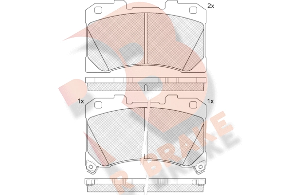 Brake Pad Set, disc brake (RB2462)