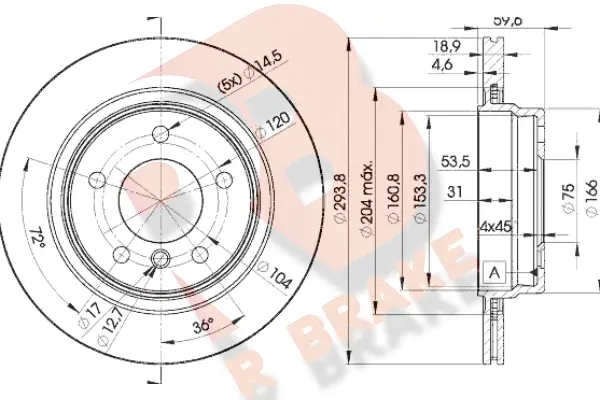 Brake Disc (78RBD25563)