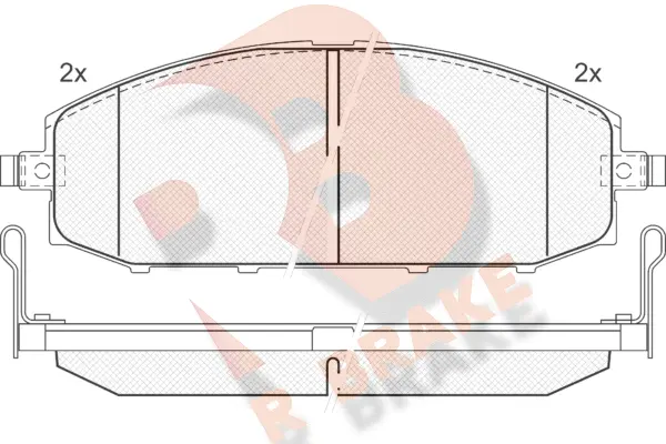 Brake Pad Set, disc brake (RB1448)