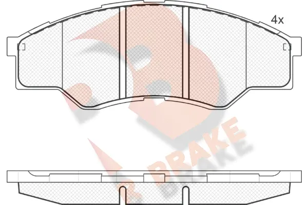 Brake Pad Set, disc brake (RB1824)