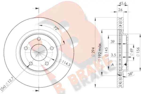 Brake Disc (78RBD24644)