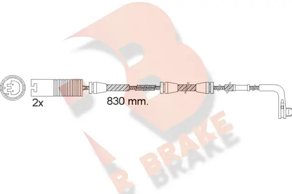 Warning Contact, brake pad wear (610503RB)
