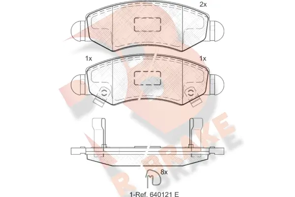 Brake Pad Set, disc brake (RB1731)