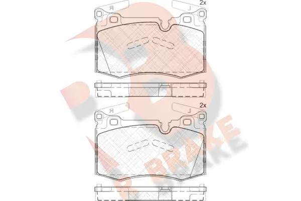 Brake Pad Set, disc brake (RB1979)