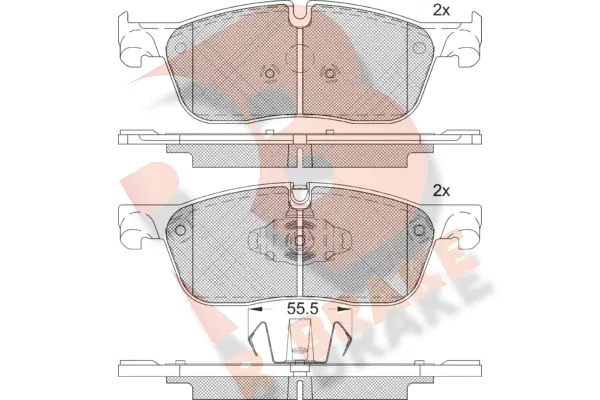 Brake Pad Set, disc brake (RB2236-203)
