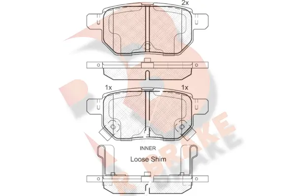 Brake Pad Set, disc brake (RB1947)