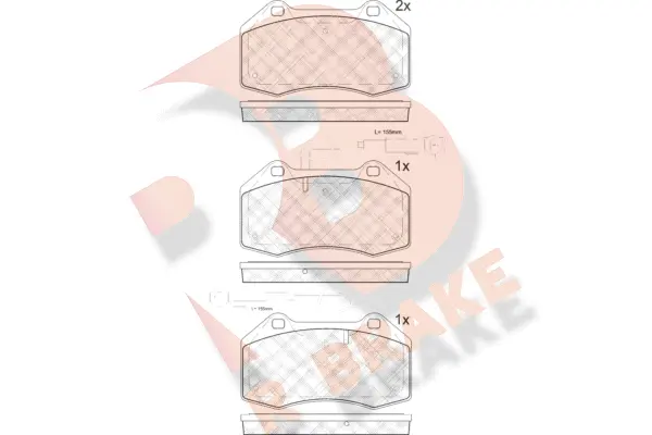 Brake Pad Set, disc brake (RB1879-203)