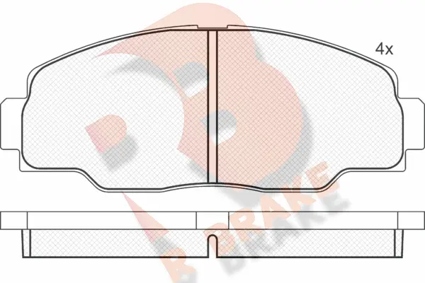 Brake Pad Set, disc brake (RB1008)