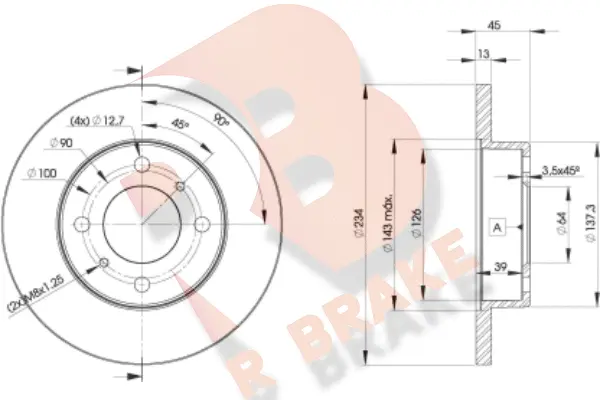 Brake Disc (78RBD29280)