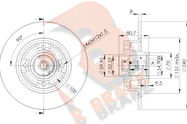 Brake Disc (78RBD17823)