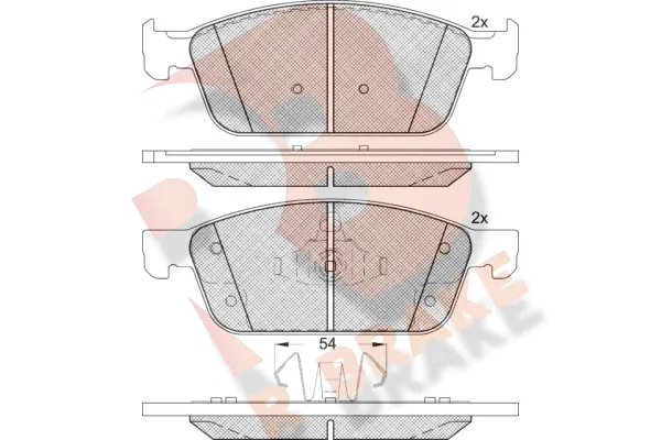 Brake Pad Set, disc brake (RB2273)