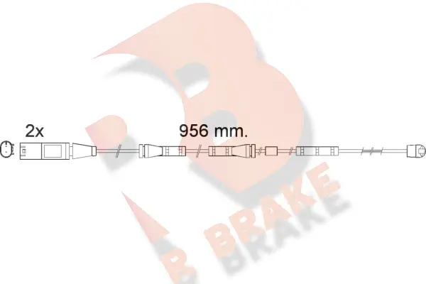Warning Contact, brake pad wear (610556RB)