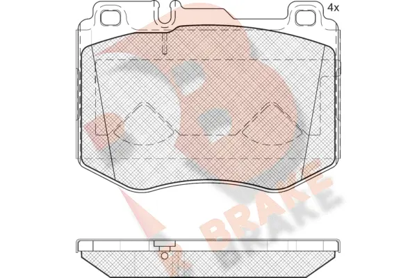 Brake Pad Set, disc brake (RB2195)