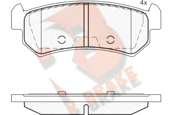 Brake Pad Set, disc brake (RB1727)
