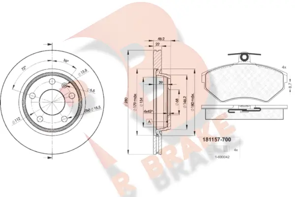 Brake Kit, disc brake (3R11575301)