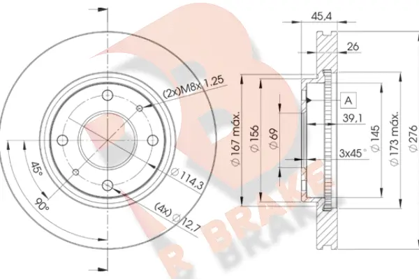 Brake Disc (78RBD26070)