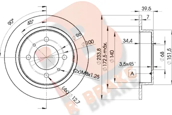 Brake Disc (78RBD25803)