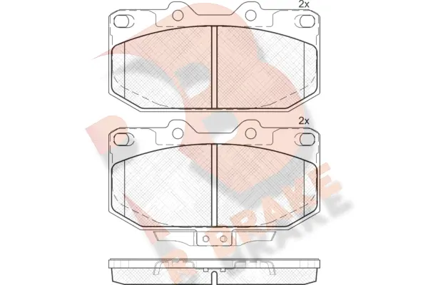 Brake Pad Set, disc brake (RB1755)