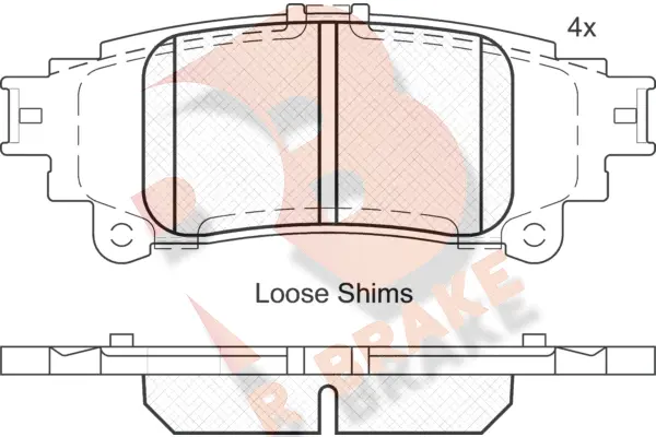Brake Pad Set, disc brake (RB2050)