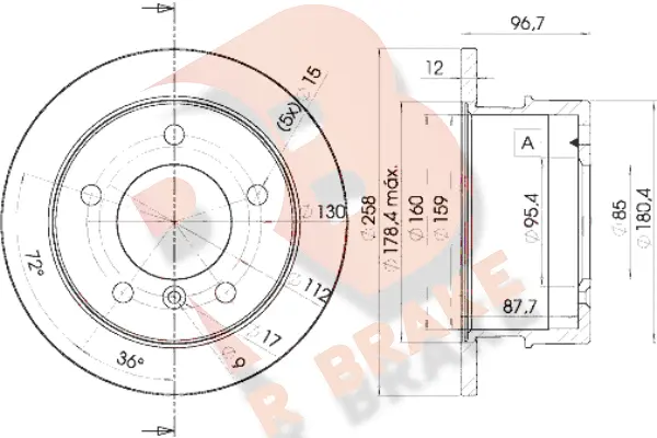 Brake Disc (78RBD10184)