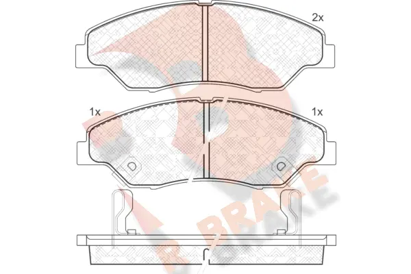 Brake Pad Set, disc brake (RB1370)