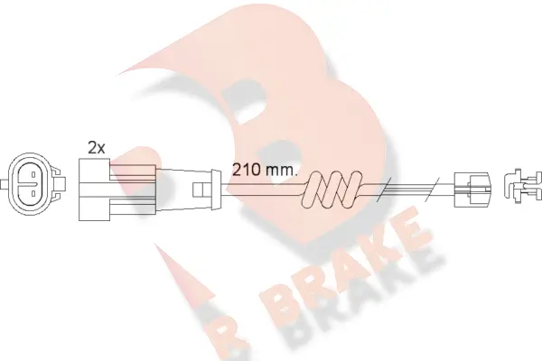 Warning Contact, brake pad wear (610471RB)