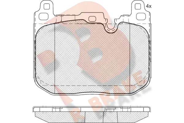 Brake Pad Set, disc brake (RB2093-208)