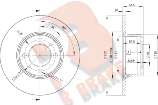 Brake Disc (78RBD21070)