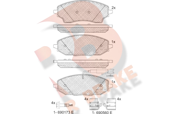 Brake Pad Set, disc brake (RB2483)