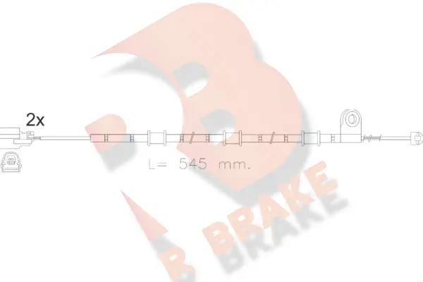 Warning Contact, brake pad wear (610586RB)