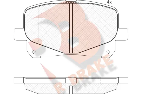Brake Pad Set, disc brake (RB1555)