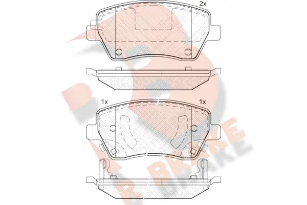 Brake Pad Set, disc brake (RB2019)