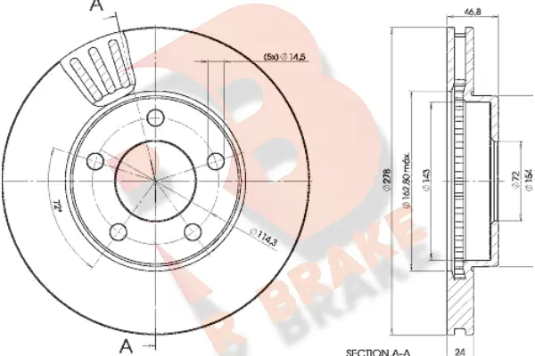 Brake Disc (78RBD24093)