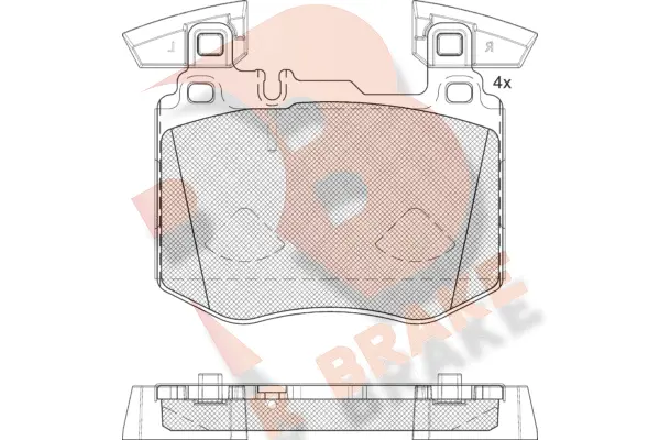 Brake Pad Set, disc brake (RB2367)