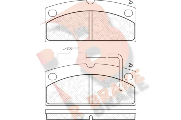 Brake Pad Set, disc brake (RB1273)