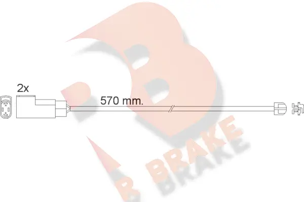 Warning Contact, brake pad wear (610463RB)