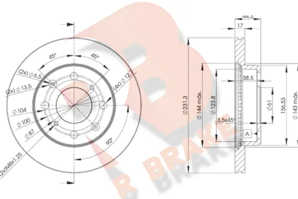 Brake Disc (78RBD21702)