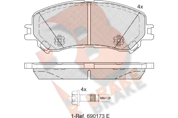 Brake Pad Set, disc brake (RB2259)