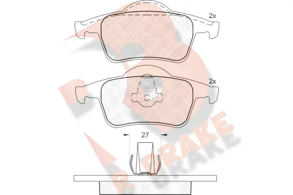 Brake Pad Set, disc brake (RB1298)