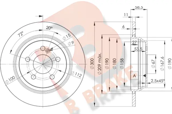 Brake Disc (78RBD23055)